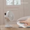 Portable Clip Fan - Rechargeable 10-Hour Battery Portable Fan - 360° Rotation & 90° Tilt - Stroller Fan, Desk Fan or Bedside Fan - Aromatherapy & LED Light - USB-C Rechargeable Clip On Fan - 图片 2