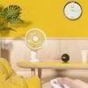 Portable Clip Fan - Rechargeable 10-Hour Battery Portable Fan - 360° Rotation & 90° Tilt - Stroller Fan, Desk Fan or Bedside Fan - Aromatherapy & LED Light - USB-C Rechargeable Clip On Fan - 图片 5