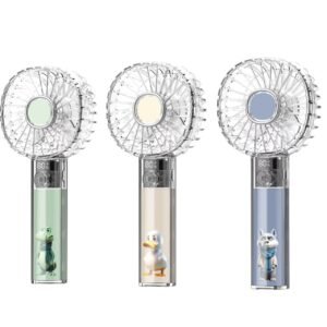 Transparent cartoon Disney handheld small fan