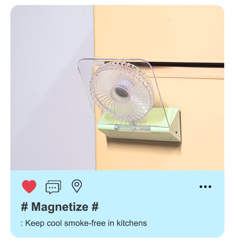 Kitchen magnetized fan