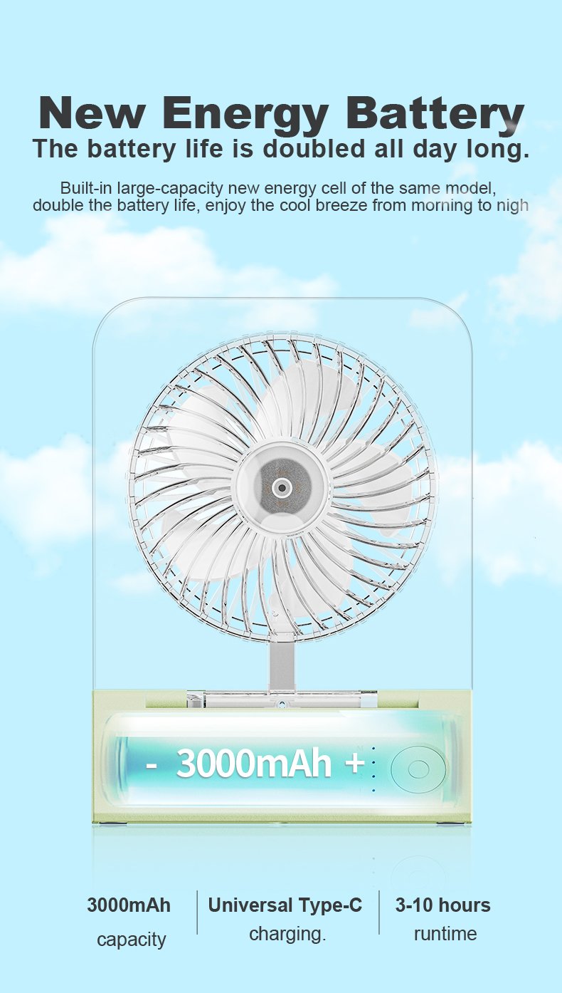 New energy battery fan